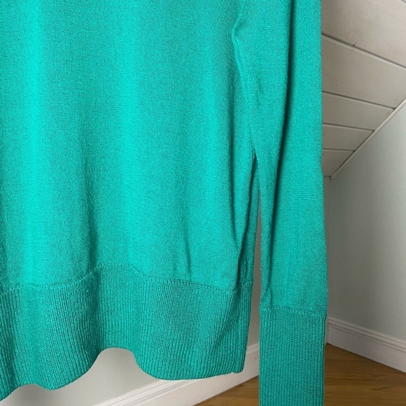 ORVIS 100% Wool Kelly Green Turtleneck Sweater Medium - Picture 8 of 16